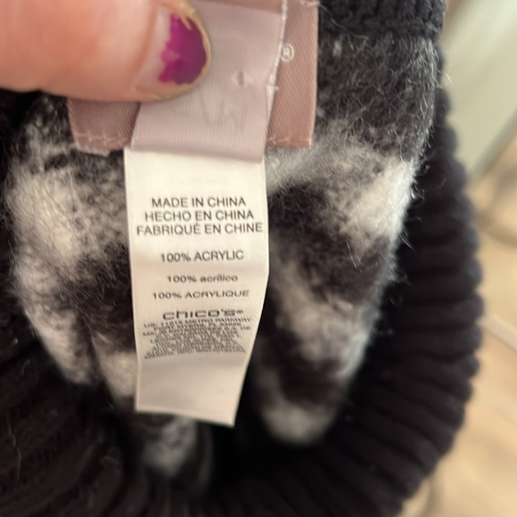 🛑 1 hour sale. Chico’s, poncho turtleneck top, Medium, warm, cozy & adorable - Picture 4 of 9